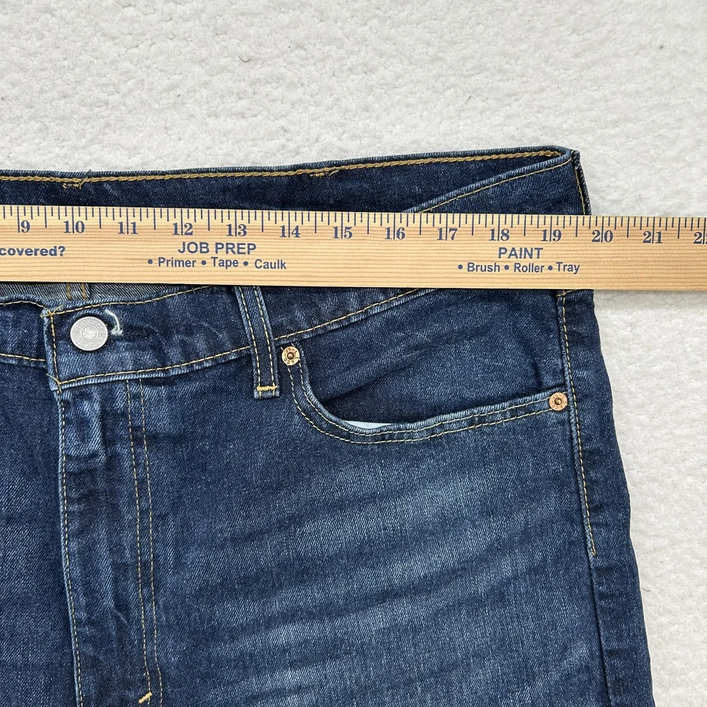 Levis 505 Jeans Mens 40x34 Straight Leg Blue Denim Zip Fly Classic 00505-2540